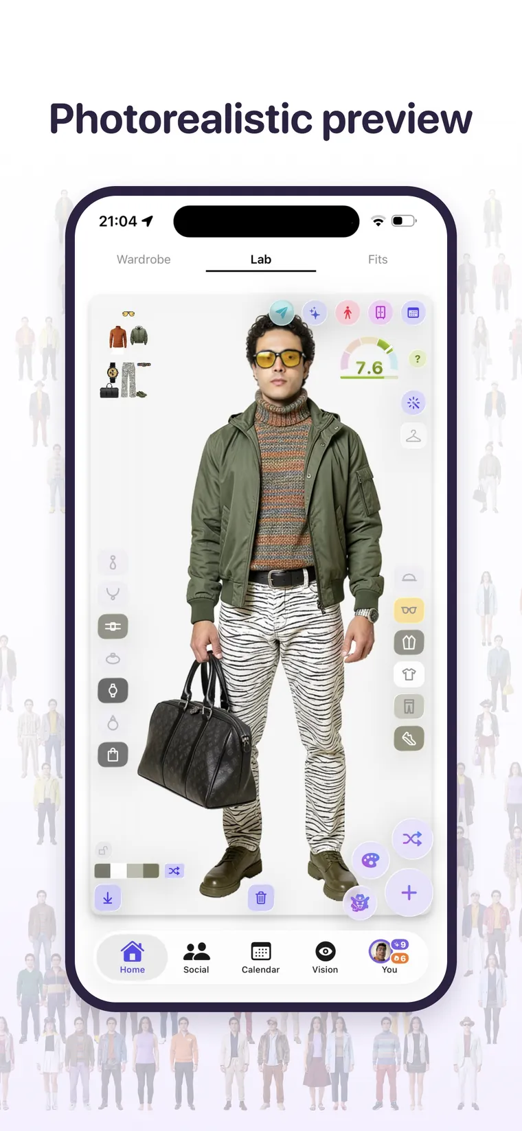 See it on yourself before you wear it in the Awtfit app